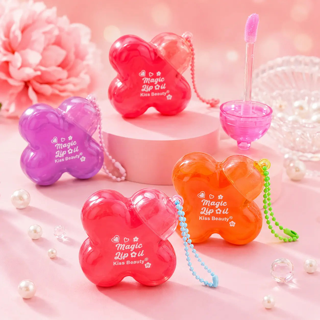 Magic Color Changing Lip Oil Keychain