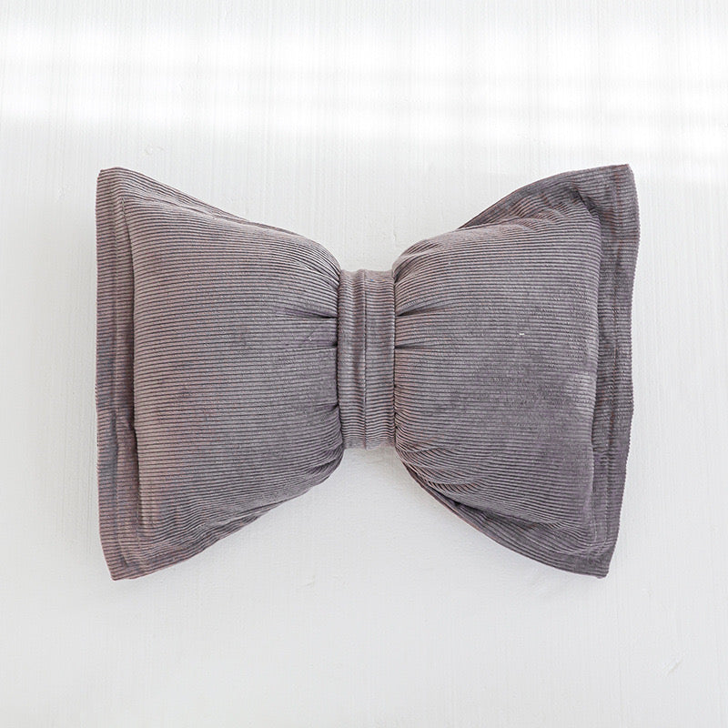Pink Bowknot Plush Flower Pillow Cushion Super Soft Sofa & Bed Decor Without Core
