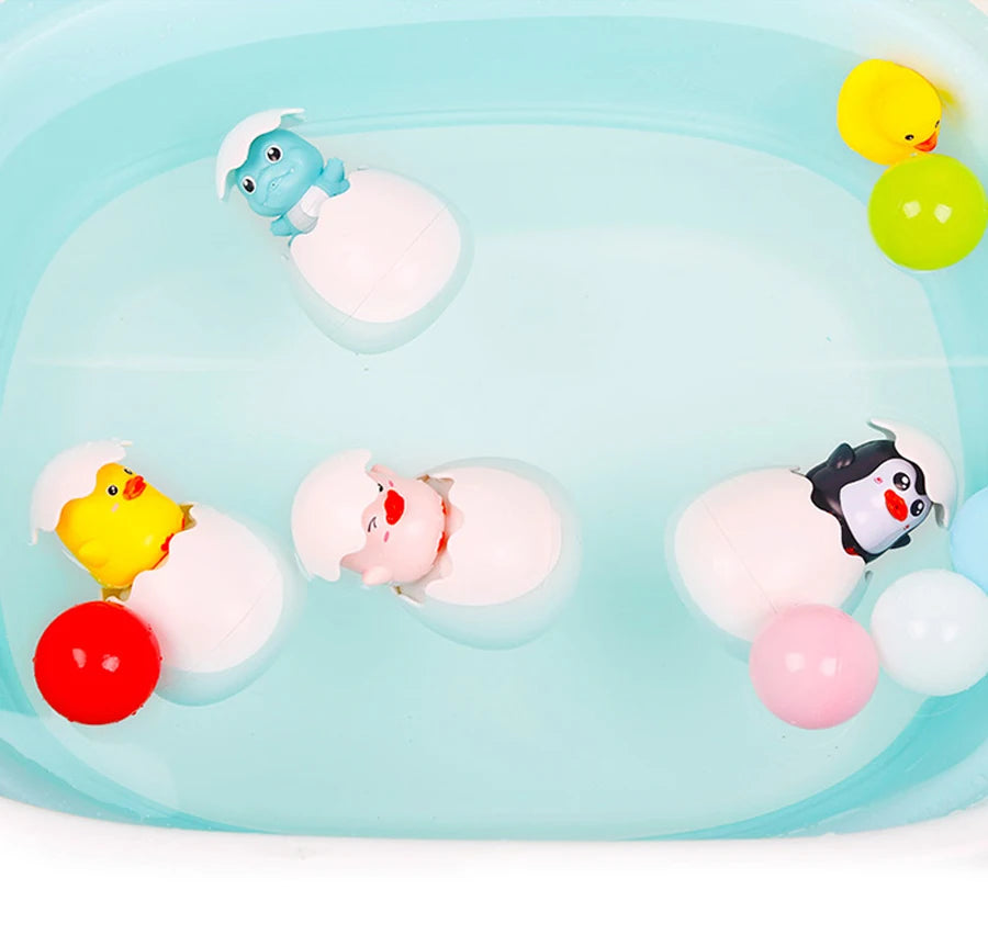 Kids Bath Toys Baby Cute Duck Penguin Egg Water Spray Sprinkler