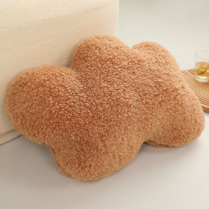 Cloud Shaped Plush Pillow Nordic Style Soft Decorative Cushion for Living Room & Bedroom