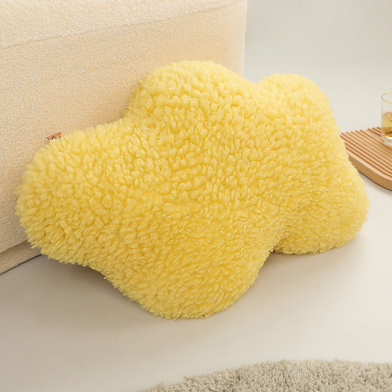 Cloud Shaped Plush Pillow Nordic Style Soft Decorative Cushion for Living Room & Bedroom