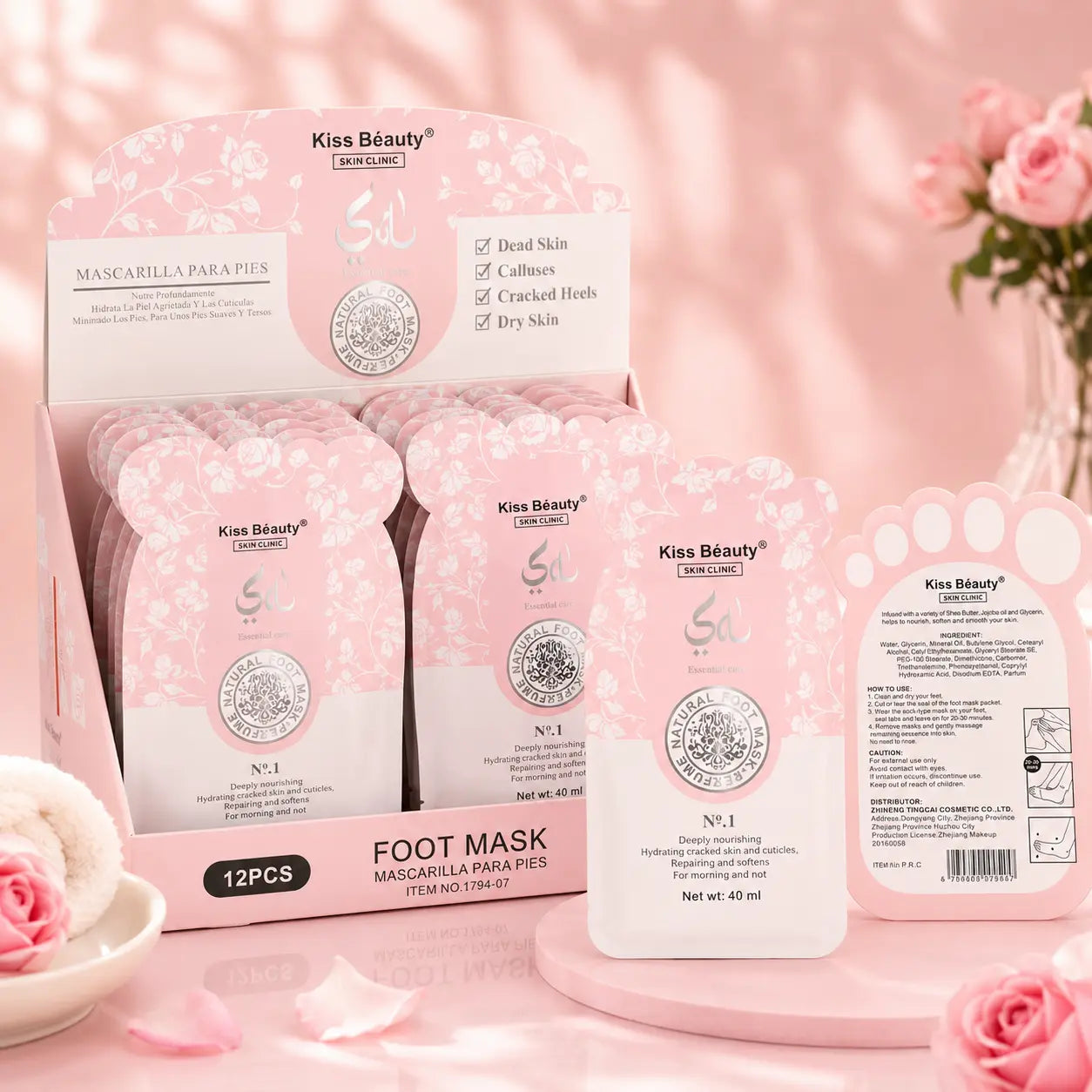 Skin Clinic Natural Foot Mask Deep Hydration & Repair