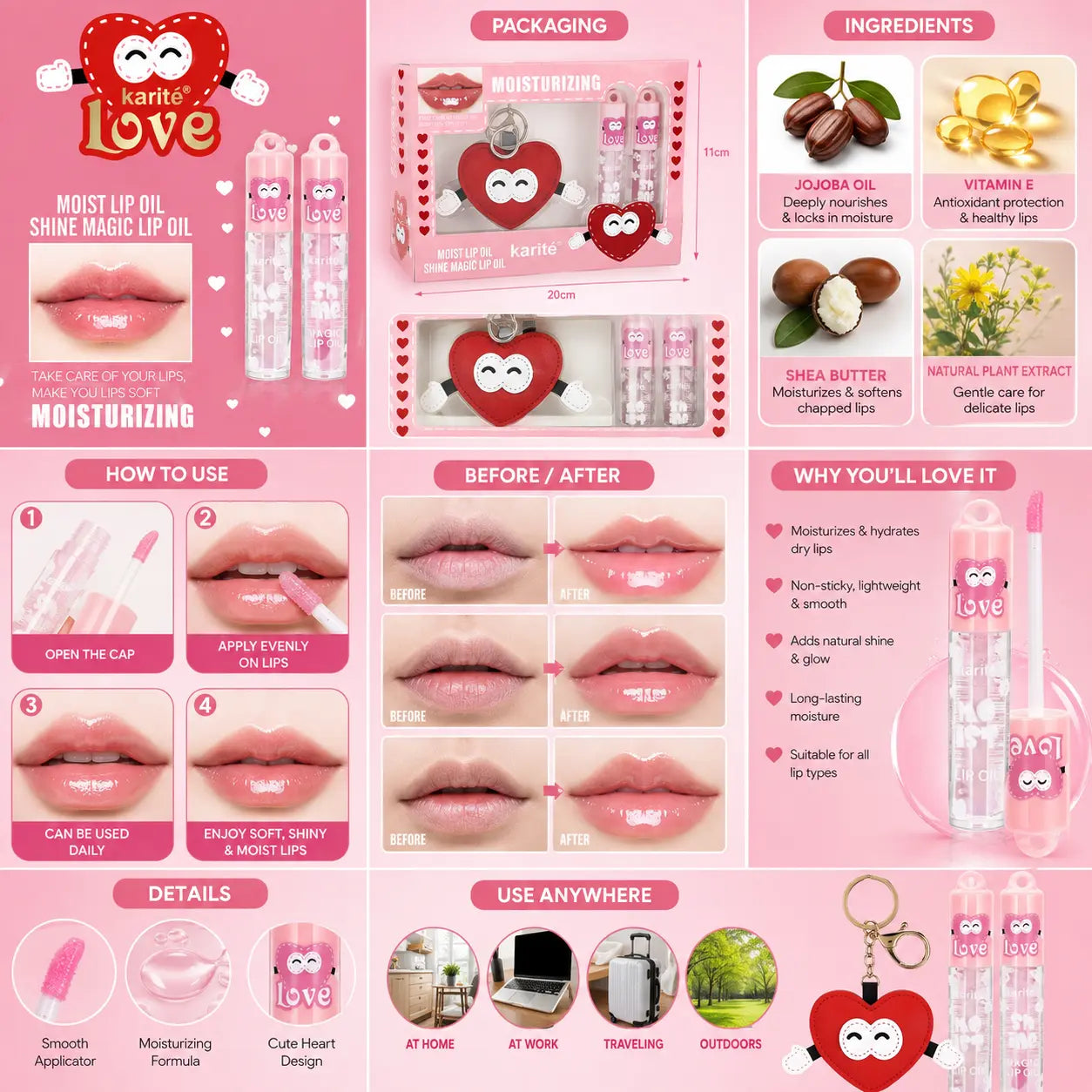 Love Moisturizing Magic Lip Oil Gift Set