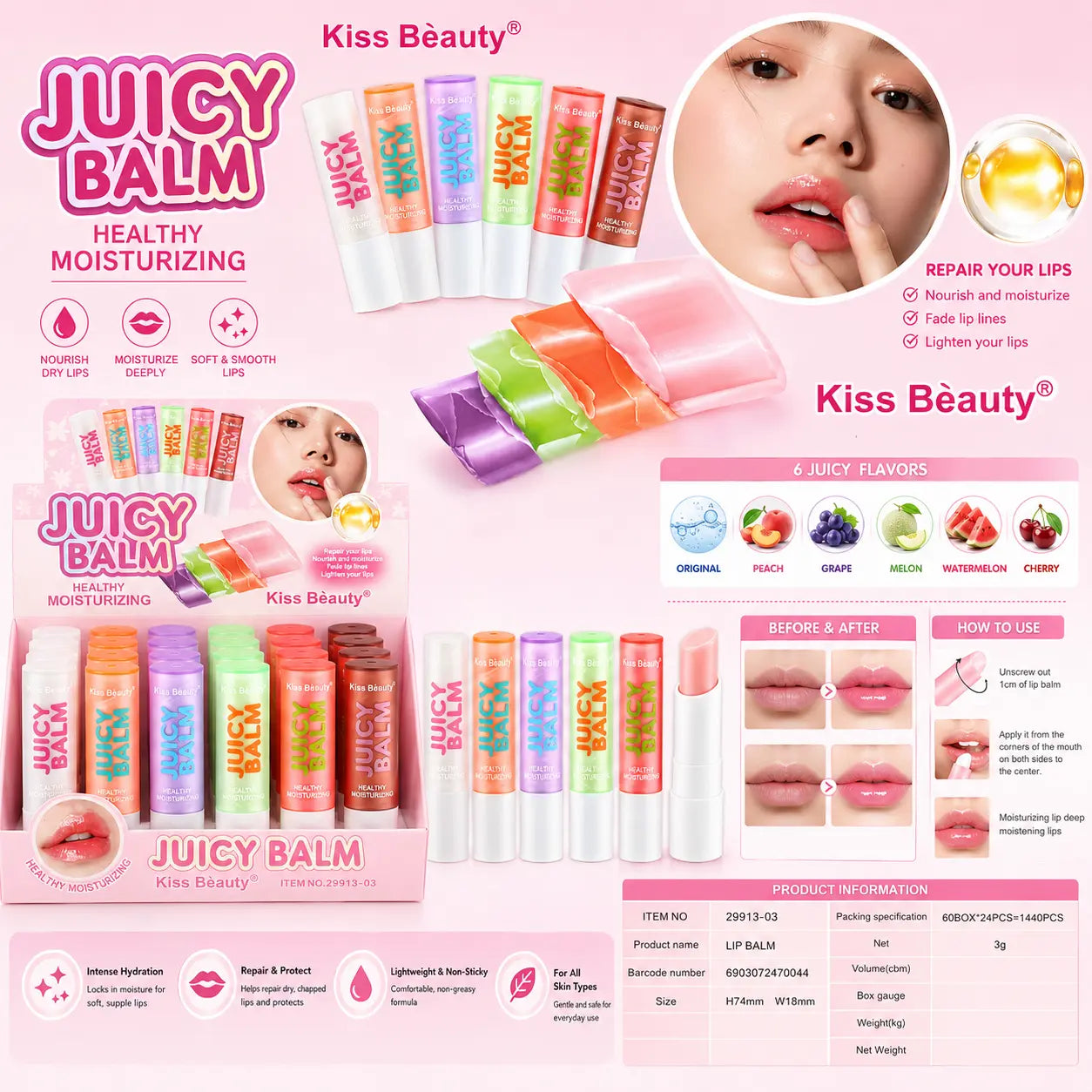 Juicy Balm Healthy Moisturizing Lip Balm