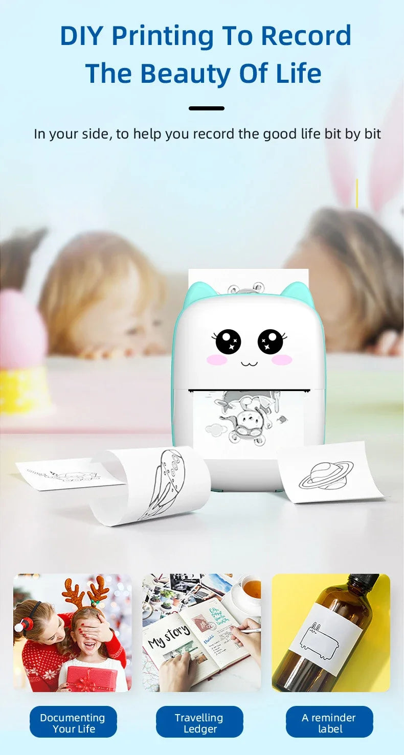 Mini Rechargeable Pocket Size Portable Printer