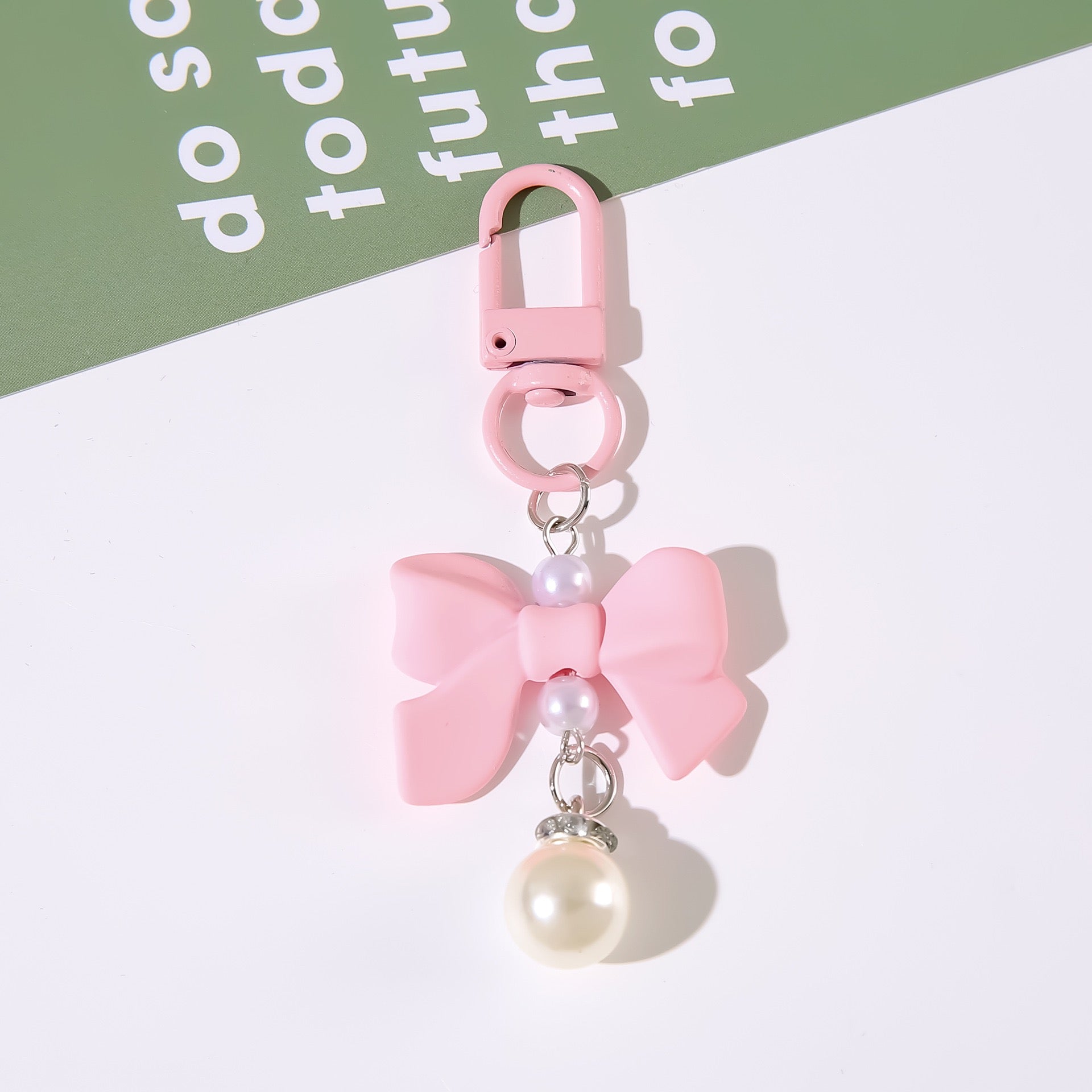 Butterfly Knot Resin Pendant Charm  Phone Headset & Bag Accessory Keychain for Girls & Students
