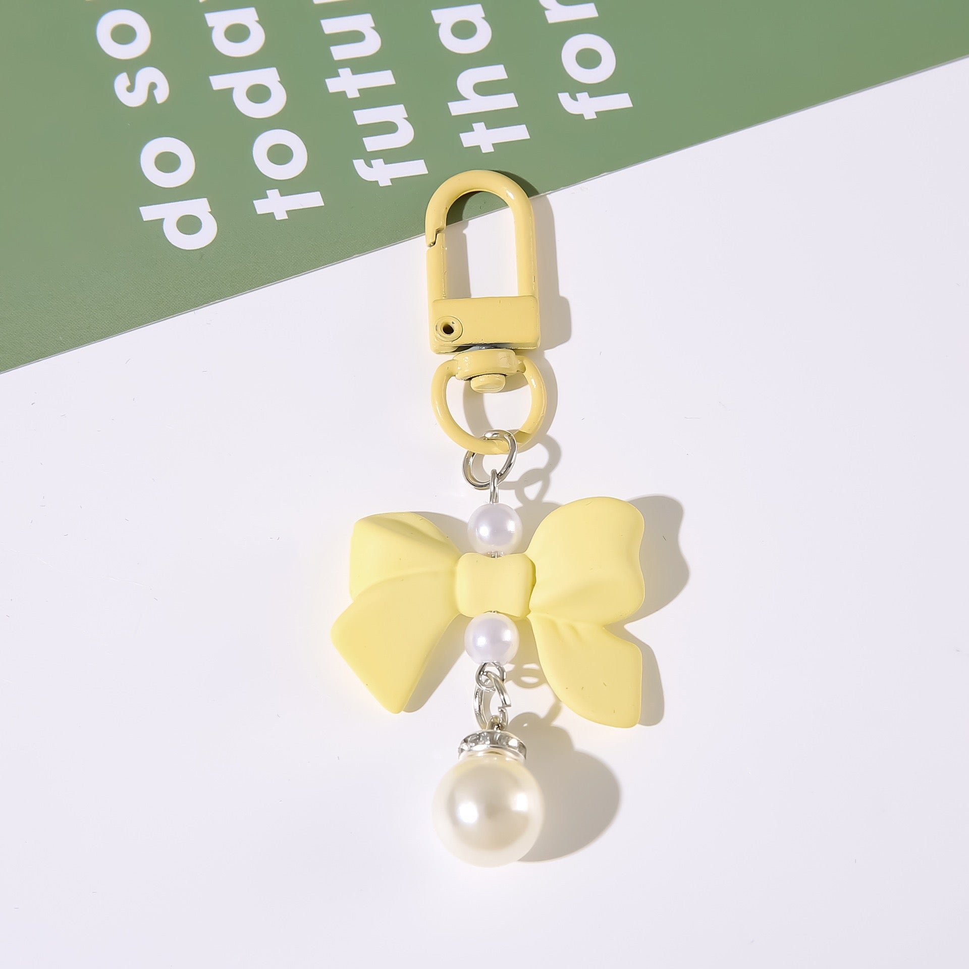 Butterfly Knot Resin Pendant Charm  Phone Headset & Bag Accessory Keychain for Girls & Students