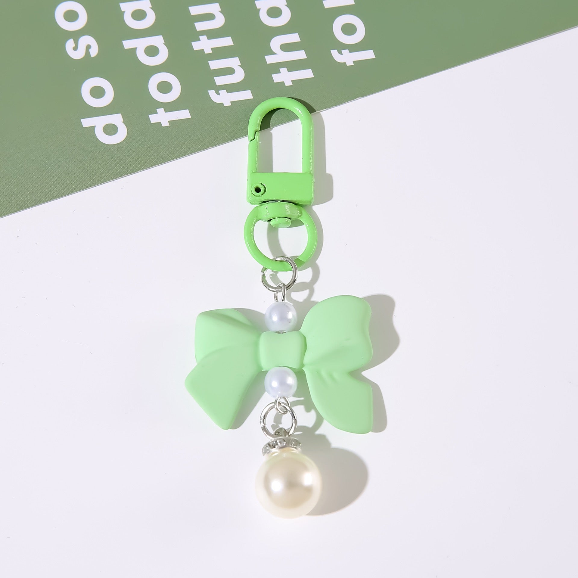 Butterfly Knot Resin Pendant Charm  Phone Headset & Bag Accessory Keychain for Girls & Students