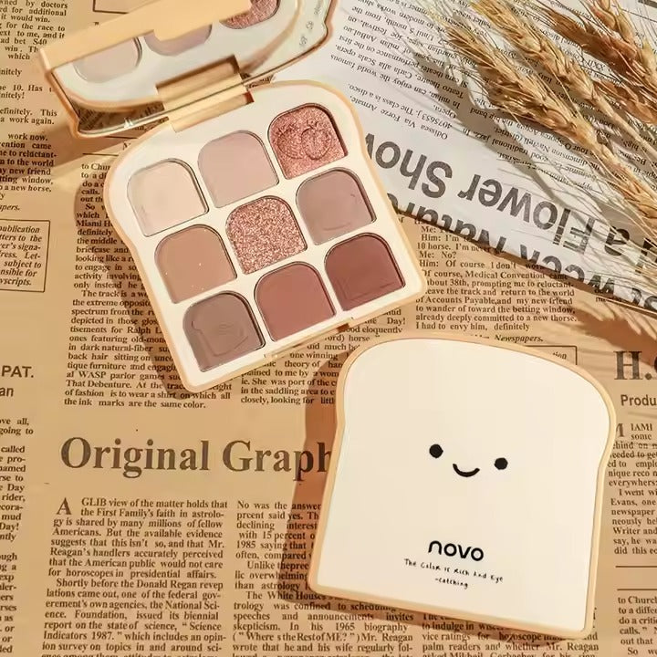 Autumn Rich Diamond Eyeshadow Palette 9 Color Matte & Shimmer Neutral Bronze Eye Makeup Palette