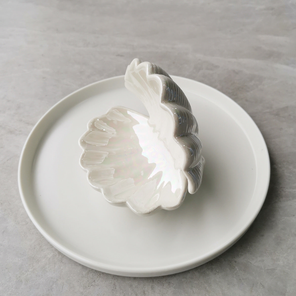 Mini Shell Jewelry Tray Decorative Necklace Display & Soap Dish Minimalist Bathroom Ornament & Gift Accessories