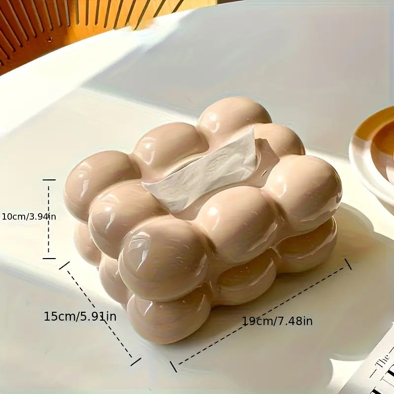 Ceramic Bubble Tissue Box Holder  Modern Home Décor