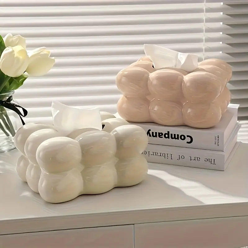 Ceramic Bubble Tissue Box Holder  Modern Home Décor