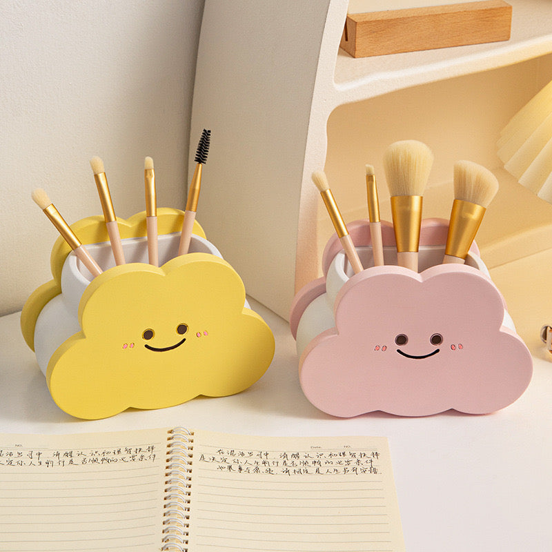 Festival Gift Resin Pen Holder Figurine Decorative Miniature Desk Organizer for Students & Office Desktop