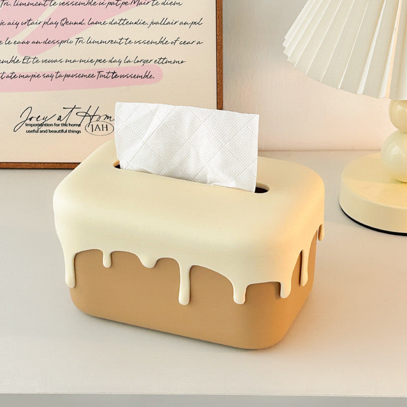 Dopamine Inspired Tissue Box Colorful Portable Desktop Paper Towel Storage for Living Room Vanity & Office