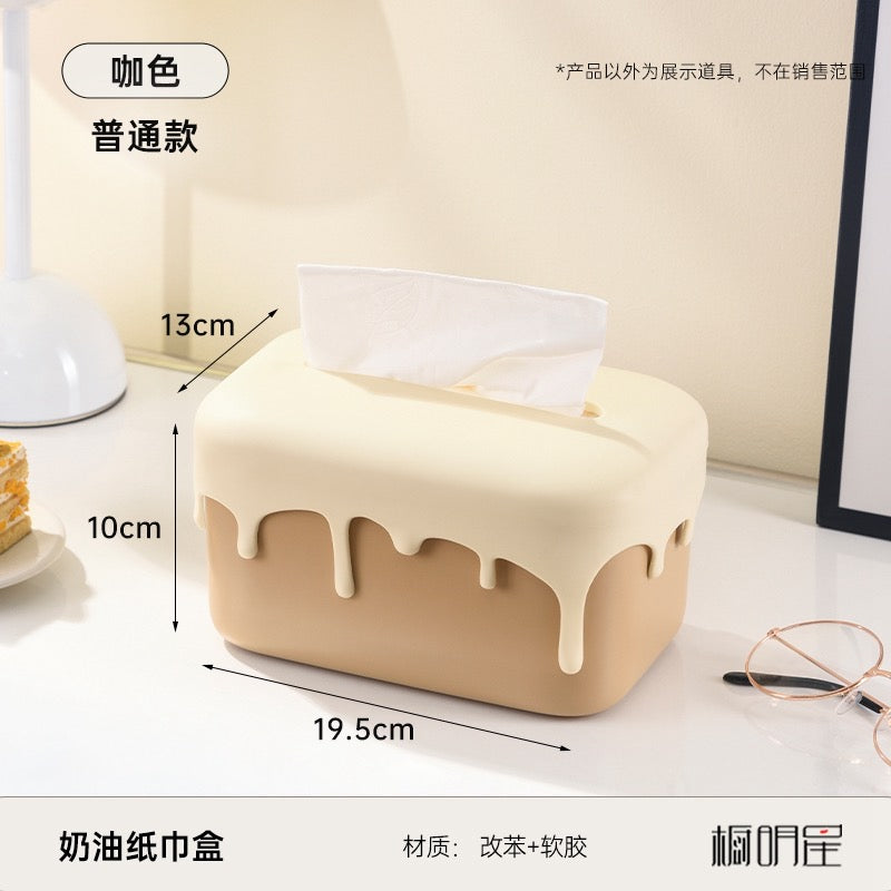 Dopamine Inspired Tissue Box Colorful Portable Desktop Paper Towel Storage for Living Room Vanity & Office