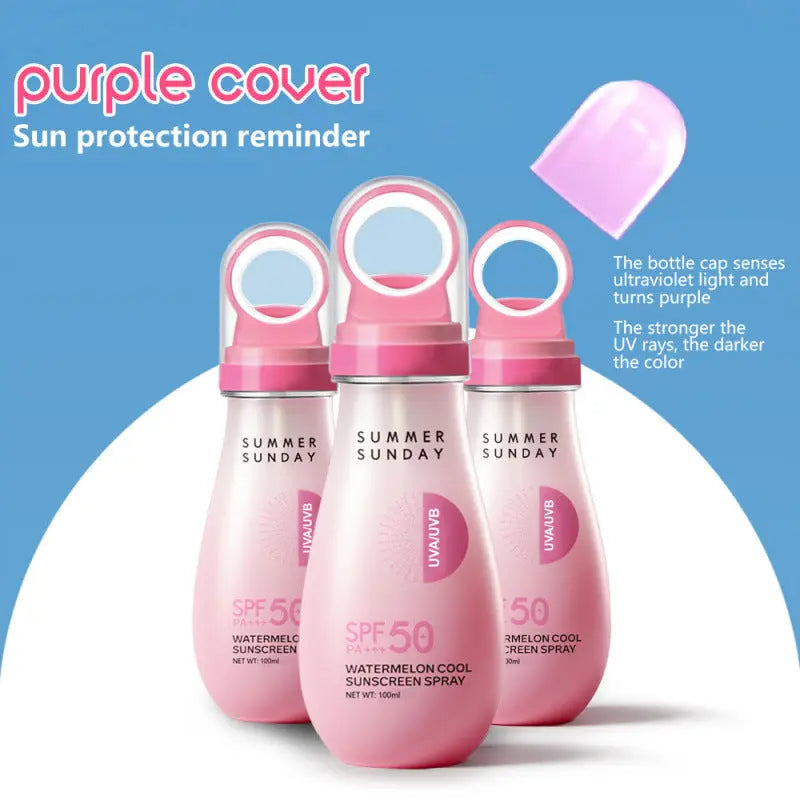 Watermelon Cool Sunscreen Spray SPF 50 Lightweight UV Protection Mist Sparkels  Sparkels