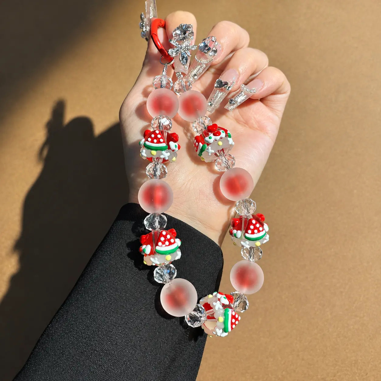 Cute Fruit & Candy Beaded Phone Wrist Strap