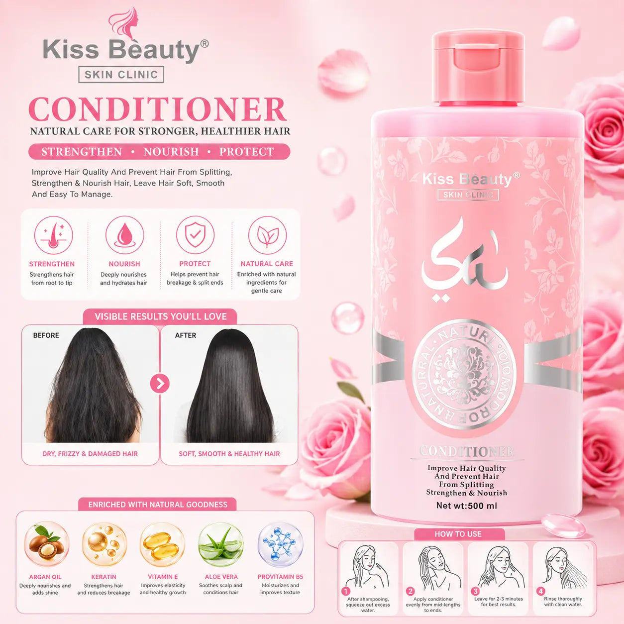 Strengthening & Nourishing Hair Conditioner 500ml