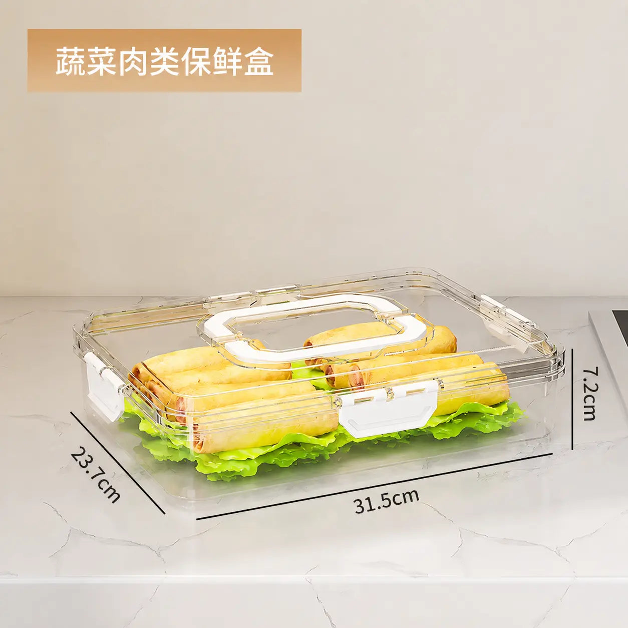 Large Airtight Food Fresh Keeping Storage Box with Handle