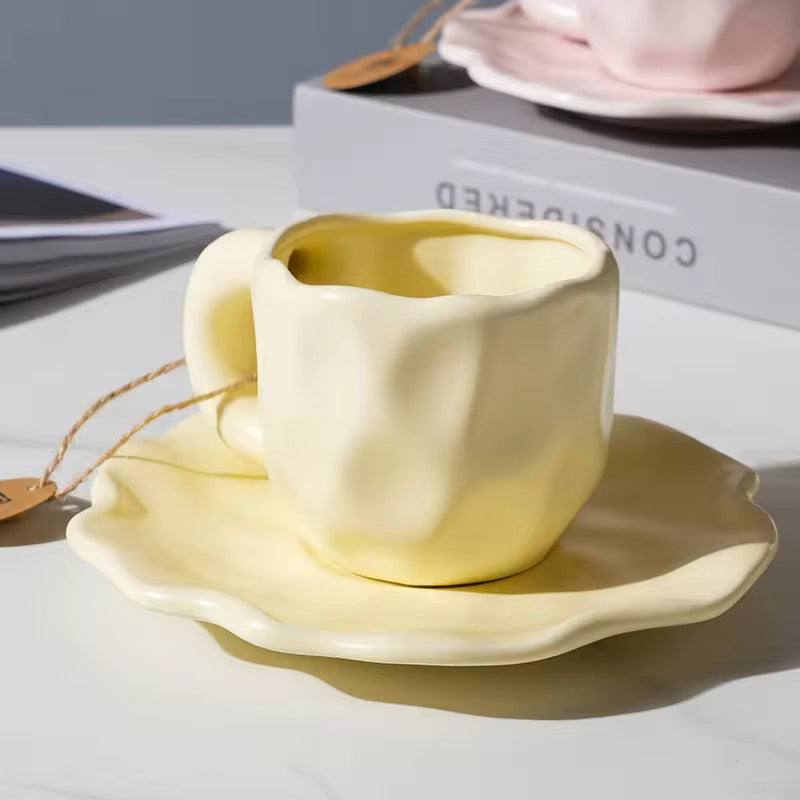 Ceramic Creative Concave Convex Coffee Cups