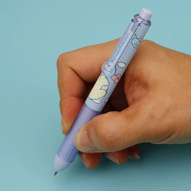 Pack Of 3 Kawaii Gel Pen 0.5mm Black Ink Click Pen Cute Soft Pastel Writing Pen