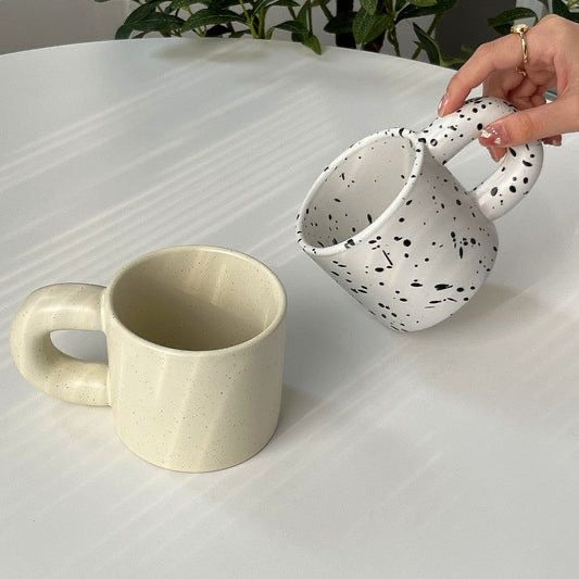 Korean Style Fatty Mug Design Splash Ceramic Spot Mugs