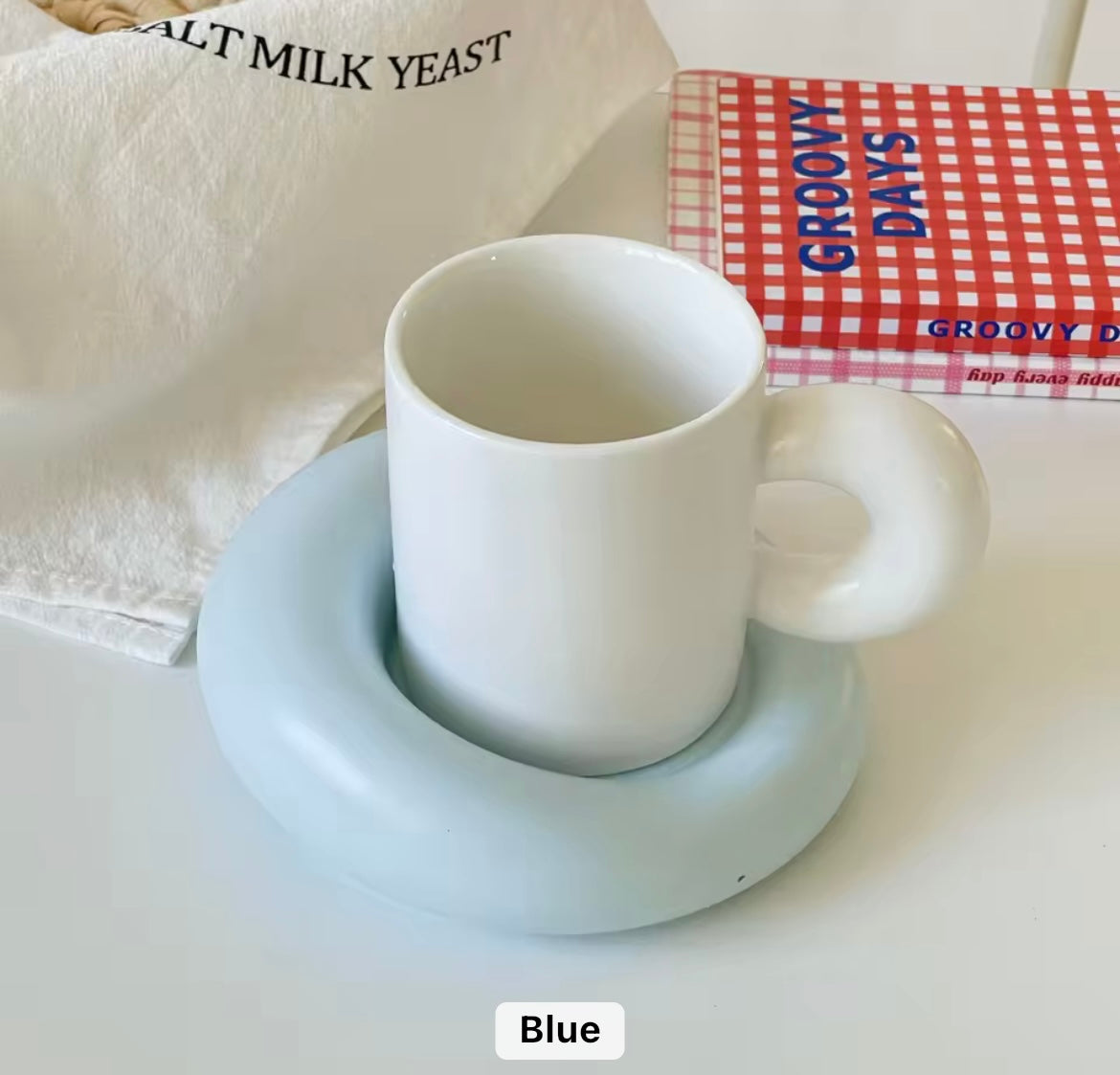 Matt Ceramic Coffee Mugs and Saucers Home Lovers Office Coffee Cups Creative Ceramic Drinking Utensils Living Room Decoration