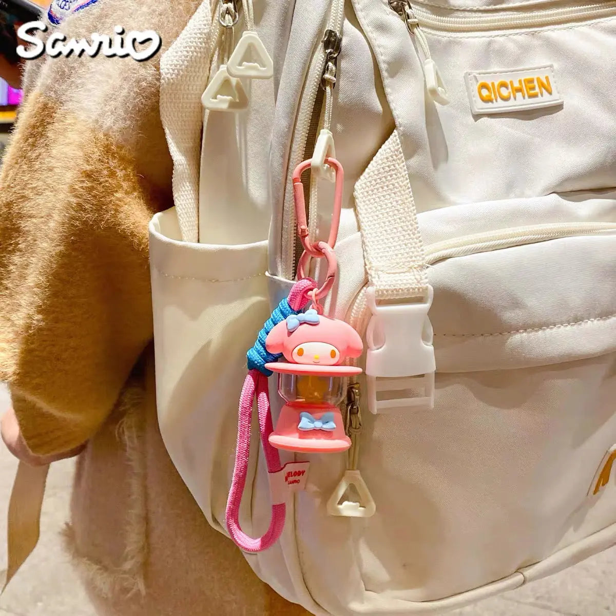 Character Mini Lantern Keychain with Wrist Strap Light Up Bag Charm