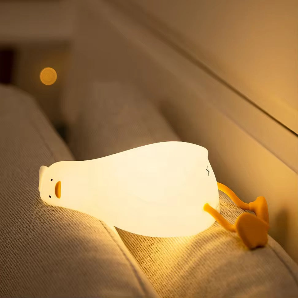 Silicone Duck Shape Touch Led Lamp & Mobile Holder