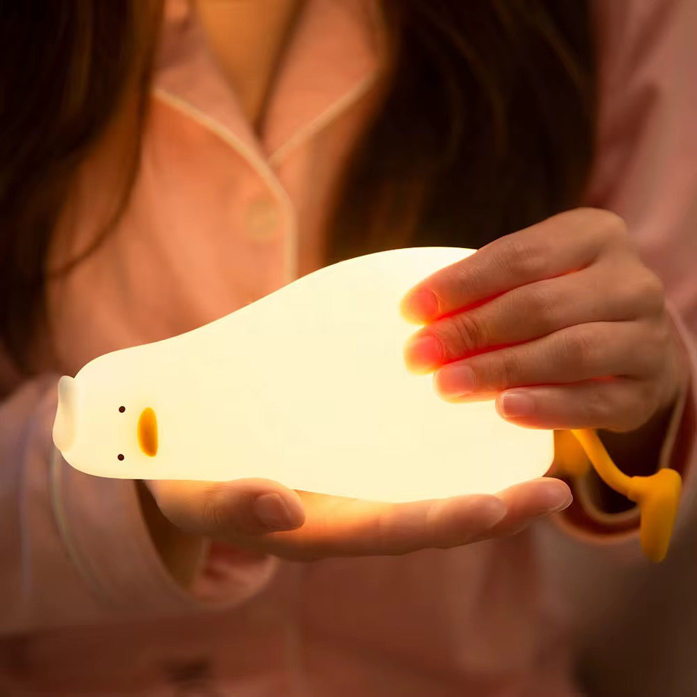 Silicone Duck Shape Touch Led Lamp & Mobile Holder