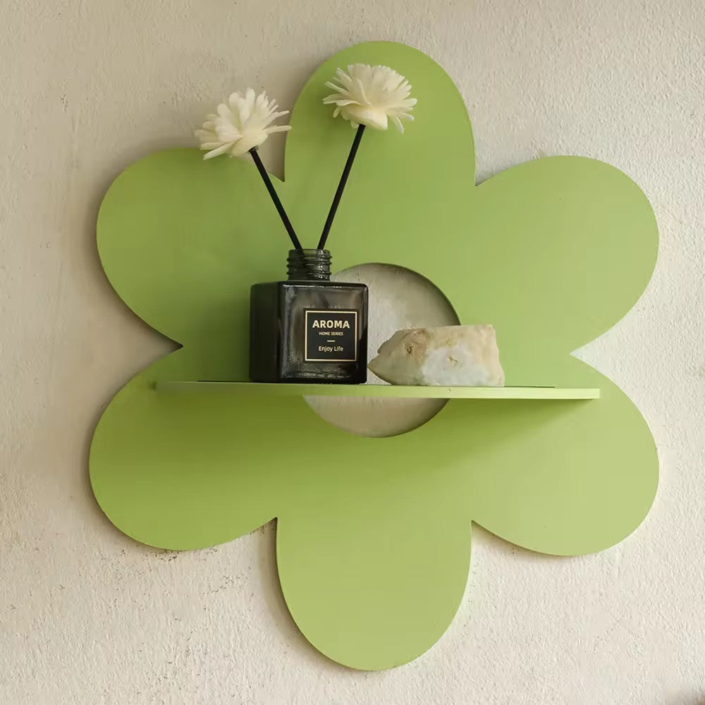 Kawaii Flower Wall Mounted Shelf Storage Rack