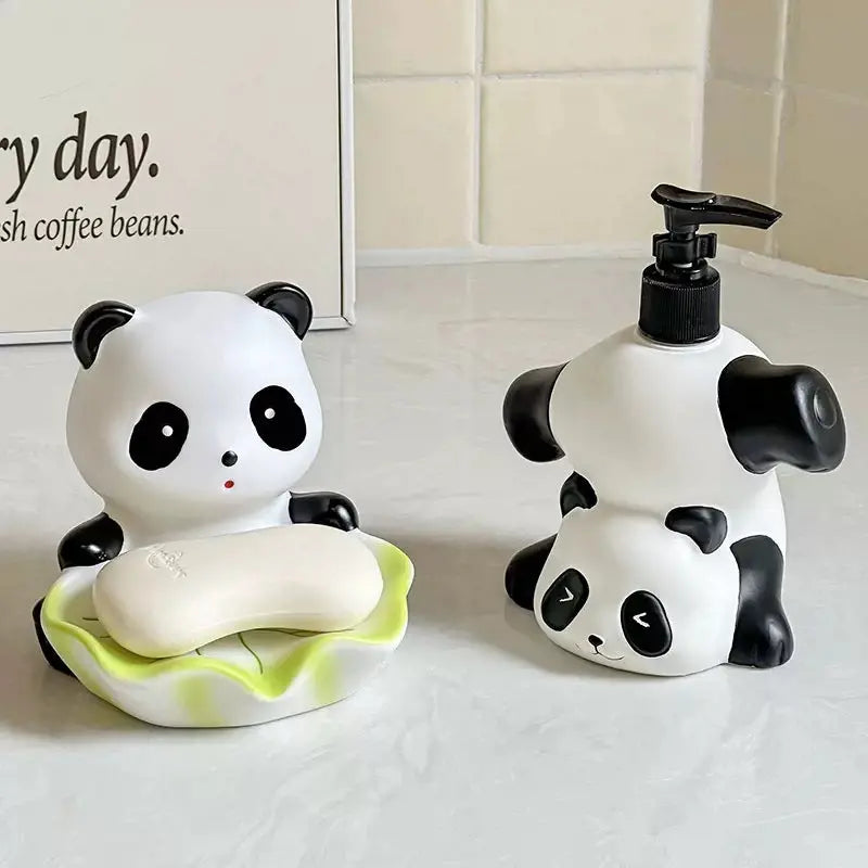Cute Panda Soap Holder Cartoon Bathroom Soap Dish