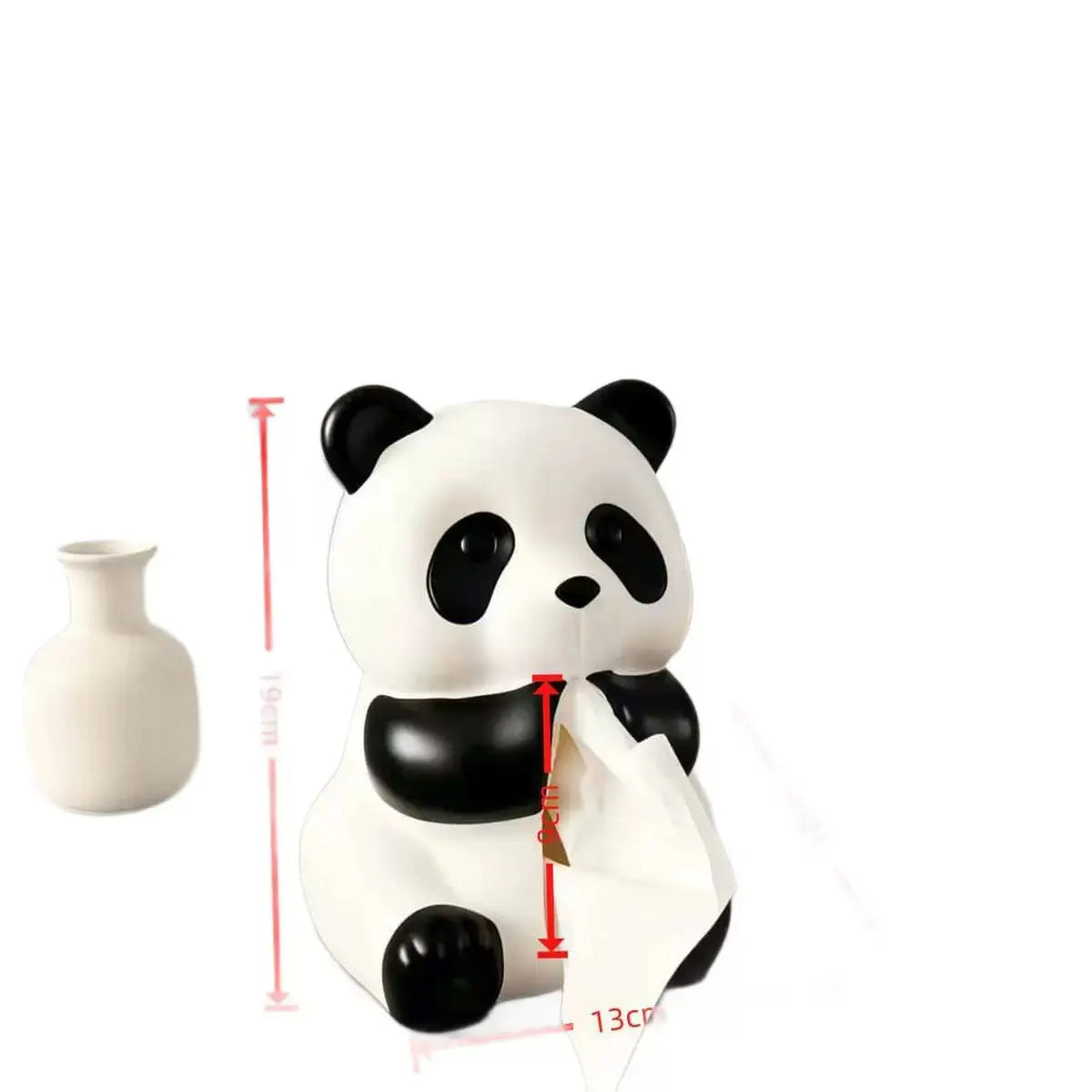 Cute Panda Tissue Box Holder Cartoon Tabletop Tissue Dispenser