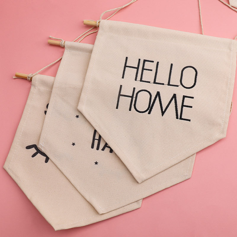 Hello Home Hanging Plaque Signs