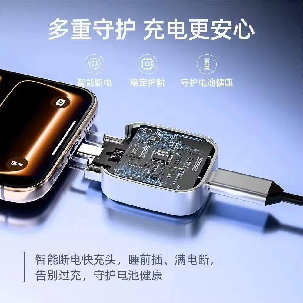 140W USB-C Fast Charging Adapter with Smart Power Protection & LED Light