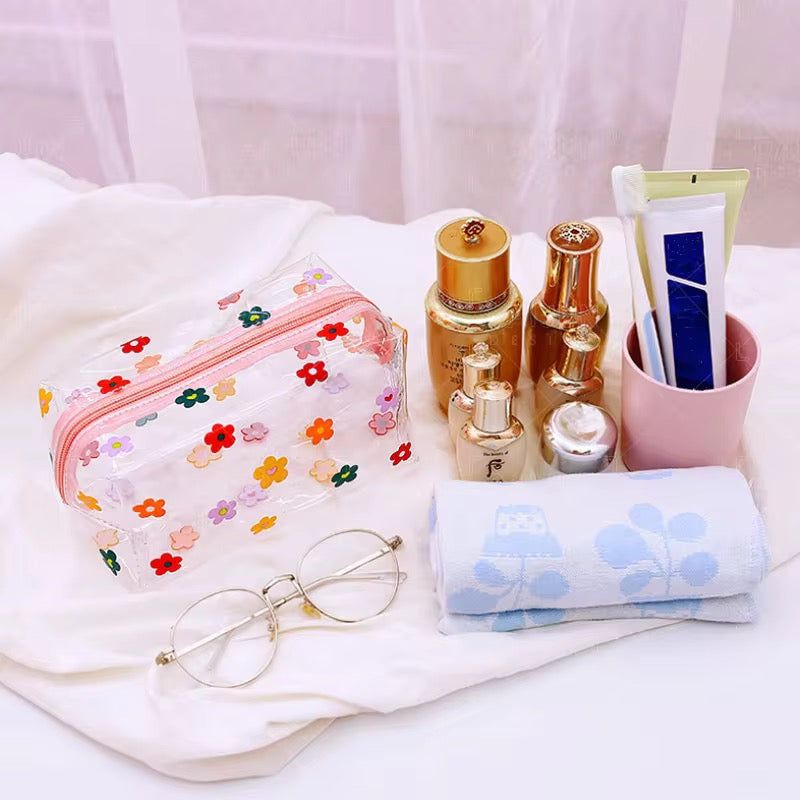 PVC Fruit & Flower Travel Cosmetic Bag