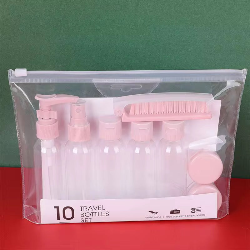 10Pcs Travel Bottle Kit Set