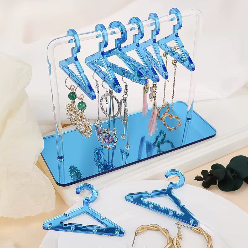 Desktop Acrylic Earring Display Stand Jewelry Display 8Pcs Mini Hangers