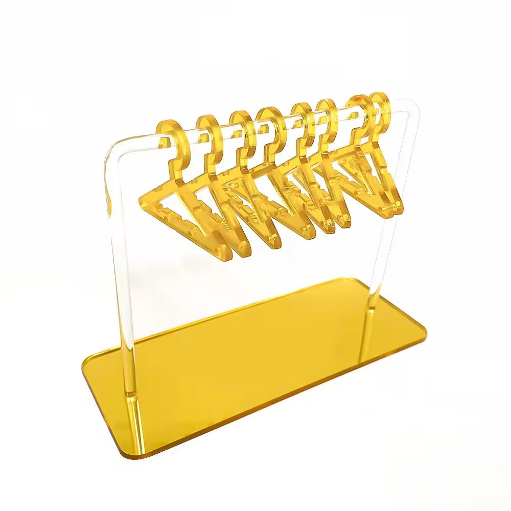 Desktop Acrylic Earring Display Stand Jewelry Display 8Pcs Mini Hangers