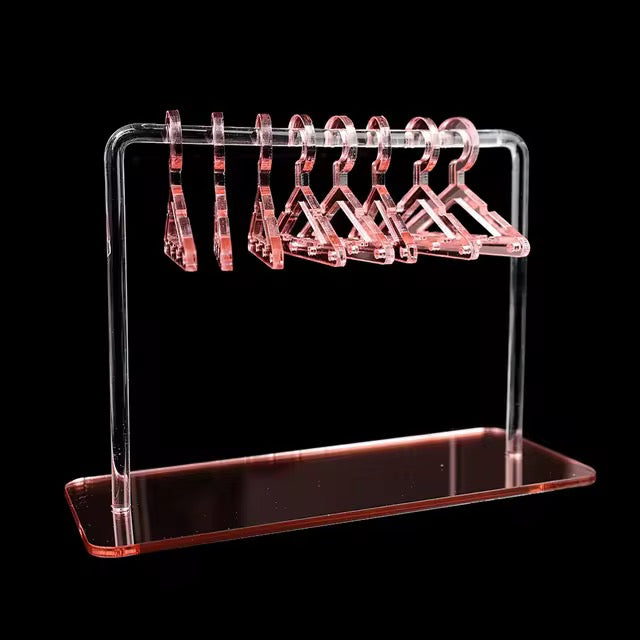 Desktop Acrylic Earring Display Stand Jewelry Display 8Pcs Mini Hangers