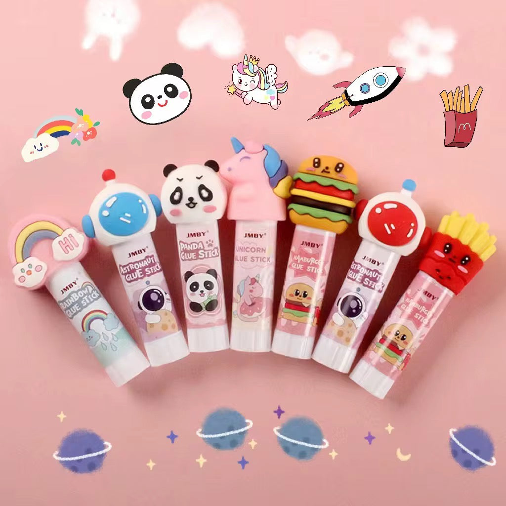 1Pc Kawaii PVC Cartoon Glue Stick