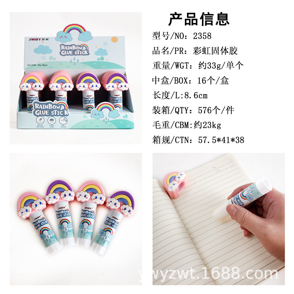 1Pc Kawaii PVC Cartoon Glue Stick