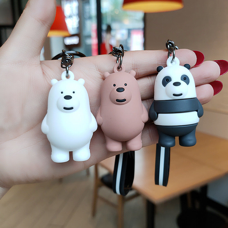 We Are Bare Bears Cute Keychain