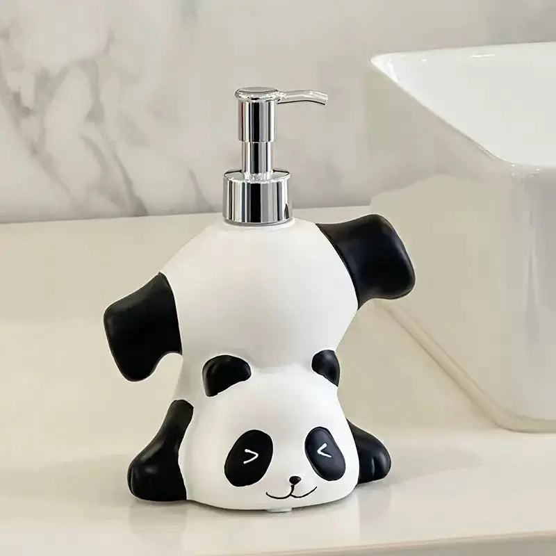 Cute Panda Soap Dispenser Cartoon Liquid Soap Pump Bottle