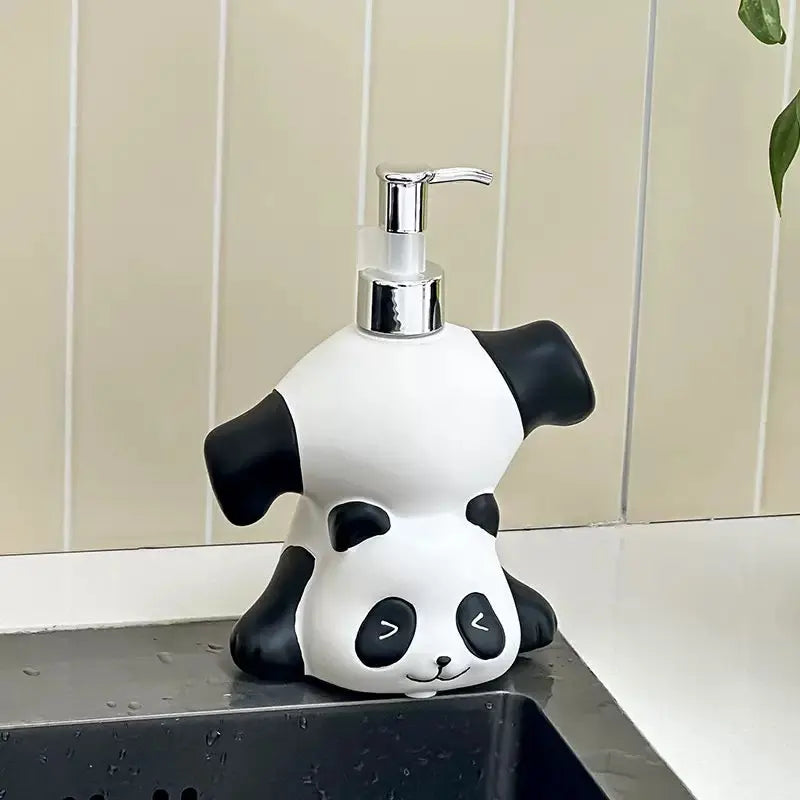 Cute Panda Soap Dispenser Cartoon Liquid Soap Pump Bottle