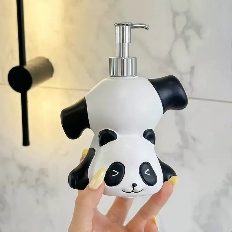 Cute Panda Soap Dispenser Cartoon Liquid Soap Pump Bottle