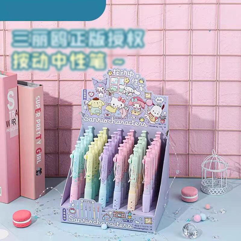 Characters Neutral Pen Cute Pastel Press Pens for School, Journaling & Gifts