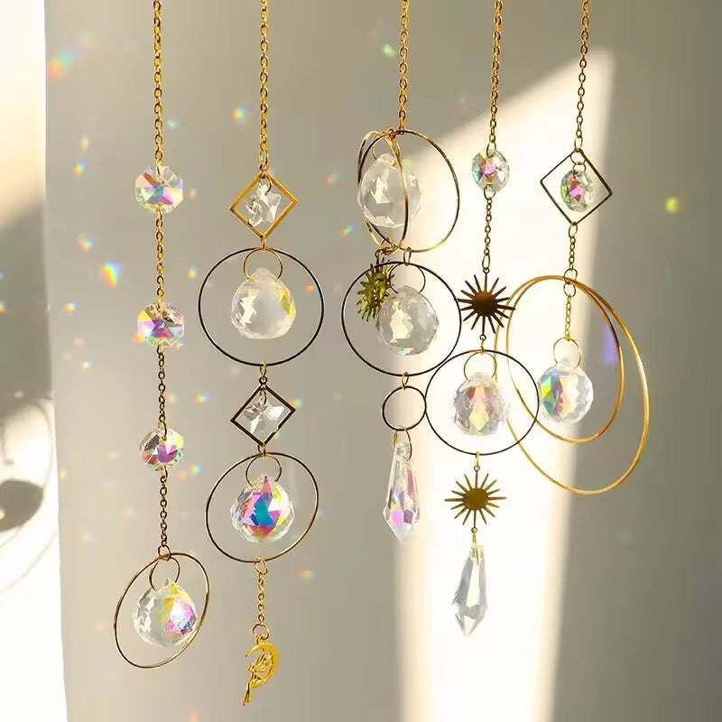 Crystal Sun Catcher Wind Chime Rainbow Maker Decoration