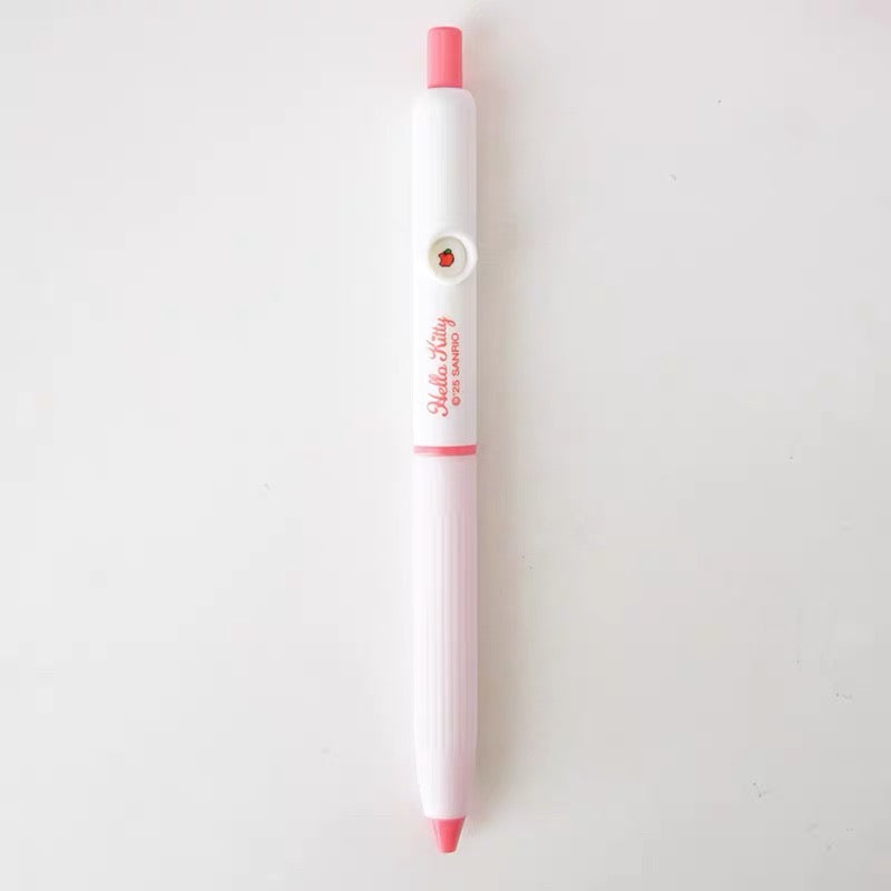 Gradient Gel Pen Cute Character Press Pen 0.5mm Black Ink for School & Journaling