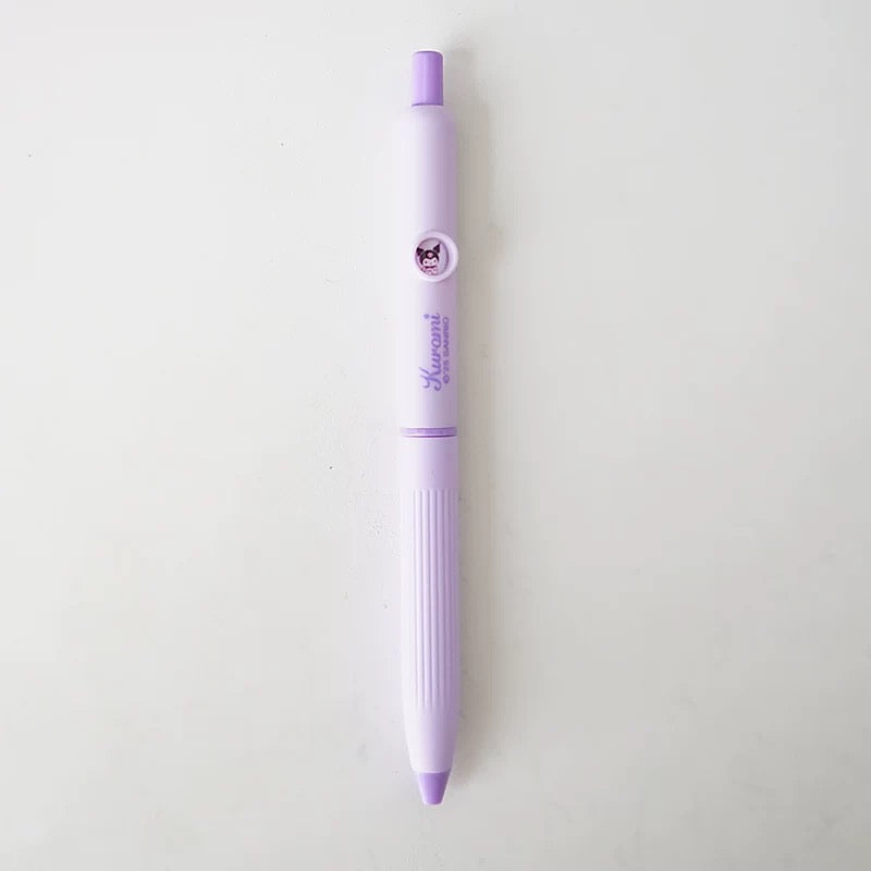 Gradient Gel Pen Cute Character Press Pen 0.5mm Black Ink for School & Journaling